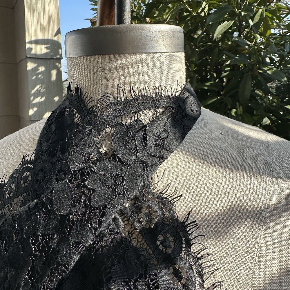 Keepsake Lace Halter Mini Dress XS Black Y2K Going Out Party Bodycon Whimsygoth - Picture 5 of 8